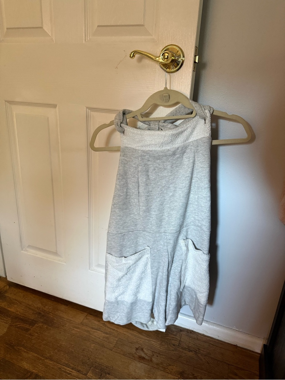 Light Gray Women's Casual Pocket ROMPER